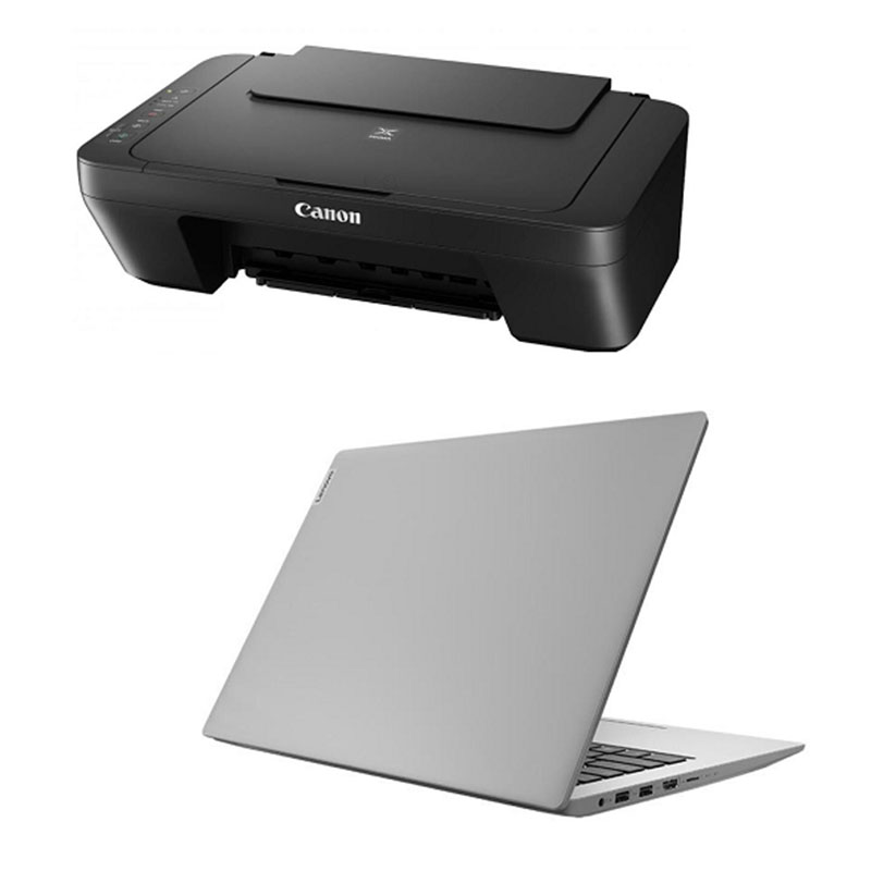 Lenovo IdeaPad laptop + Canon Printer